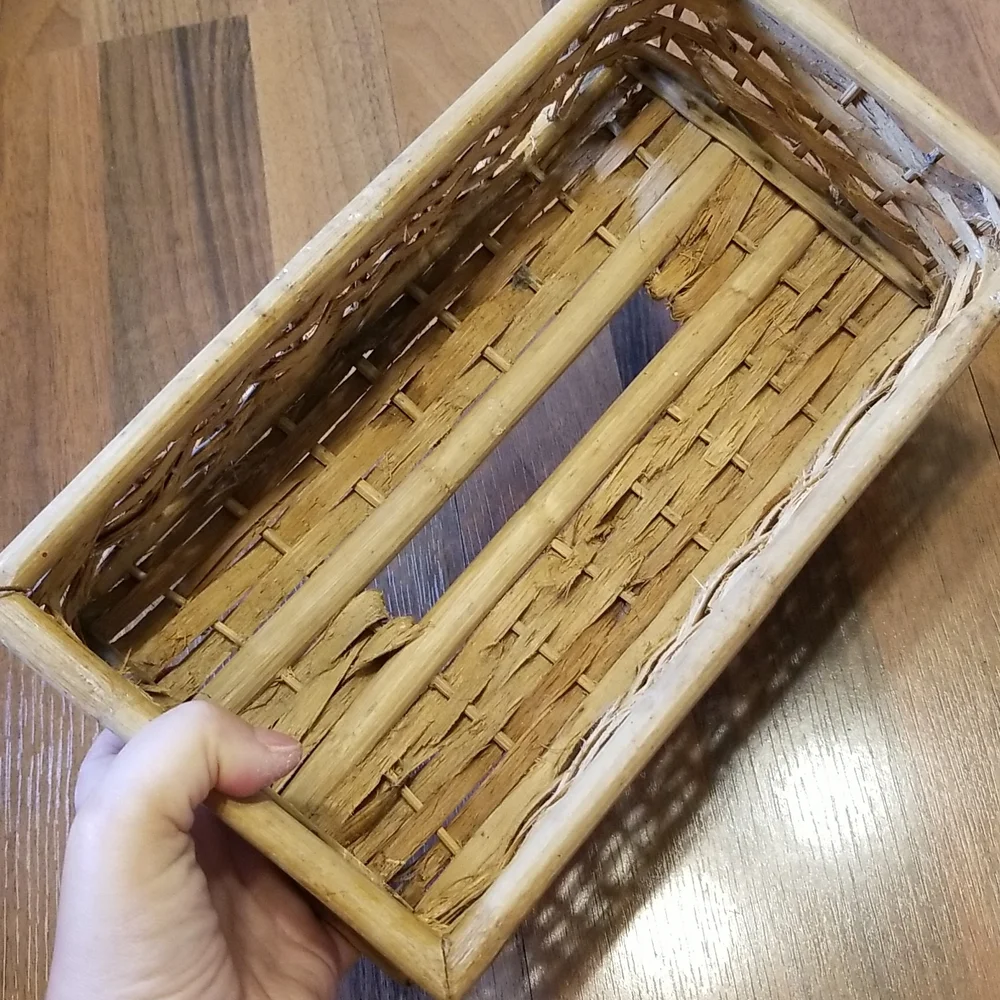 Bamboo Rattan Tissue Box Cover